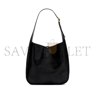YSL LE 5 À 7 SUPPLE SMALL IN CALF HAIR 713938 (23*22*8.5cm)